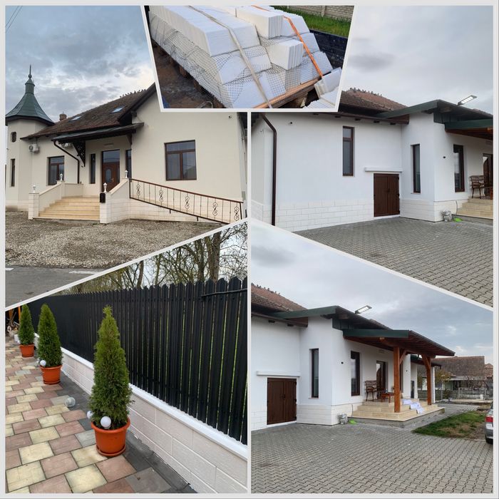 Prefabricate beton și mozaic. Travertin, intervale gard, capace stalpi, șpalieri
