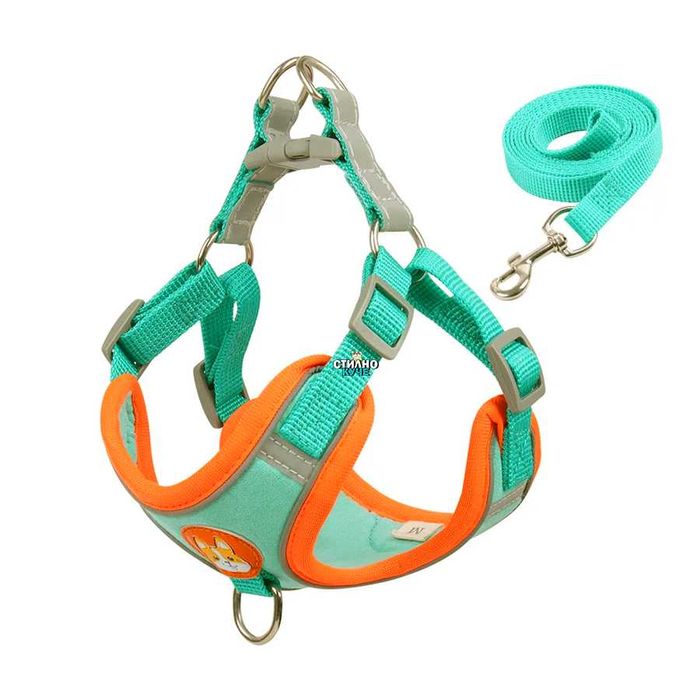 Светлоотразителен нагръдник с повод Светлоотразителни нагръдници