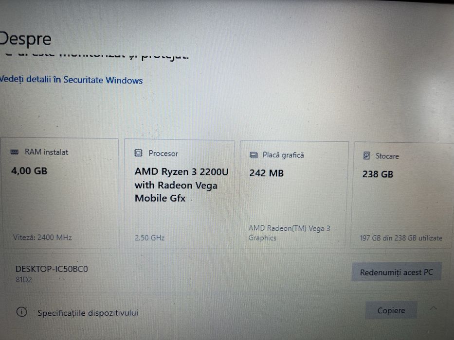 Vand Laptop Lenovo