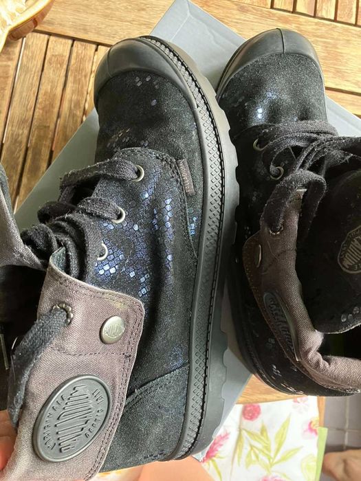 Palladium туристическа обувка Baggy Lea Low, номер 39.5, синьо-черно