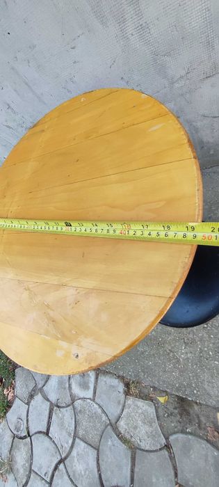 Masa de terasă din fier și lemn