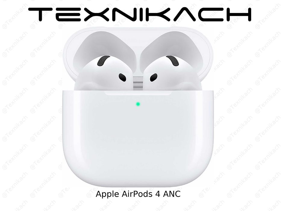 Новый • Apple AirPods 4 • С шумоподавлением (ANC) и без • Доставка