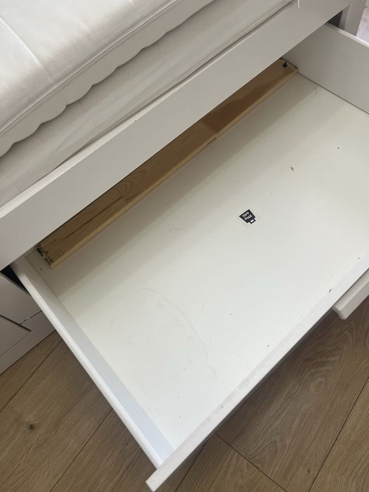 Кровать Ikea Brimnes с 2 матрацми, 2 ящиками