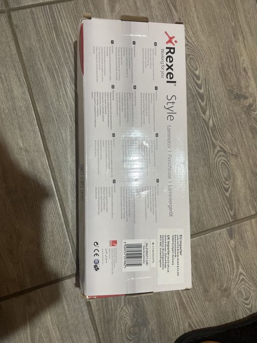 Laminator, Rexel, A3, 125 microni, Alb/Negru