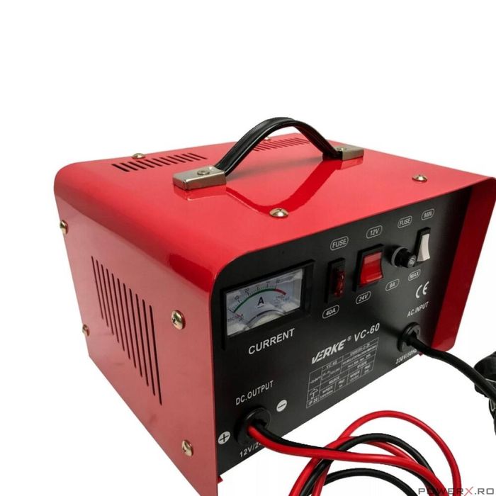 Redresor, incarcator baterii, incarcare rapida, 12-24V, 30 A, Verke