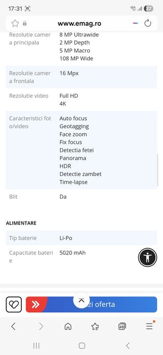 Telefon mobil xiomi redmi putin utilizat la jumate de pret