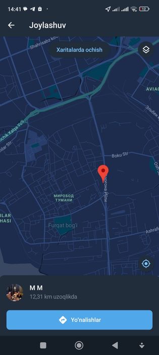 Mirobod Uzbumda kvartira ijaraga beriladi.