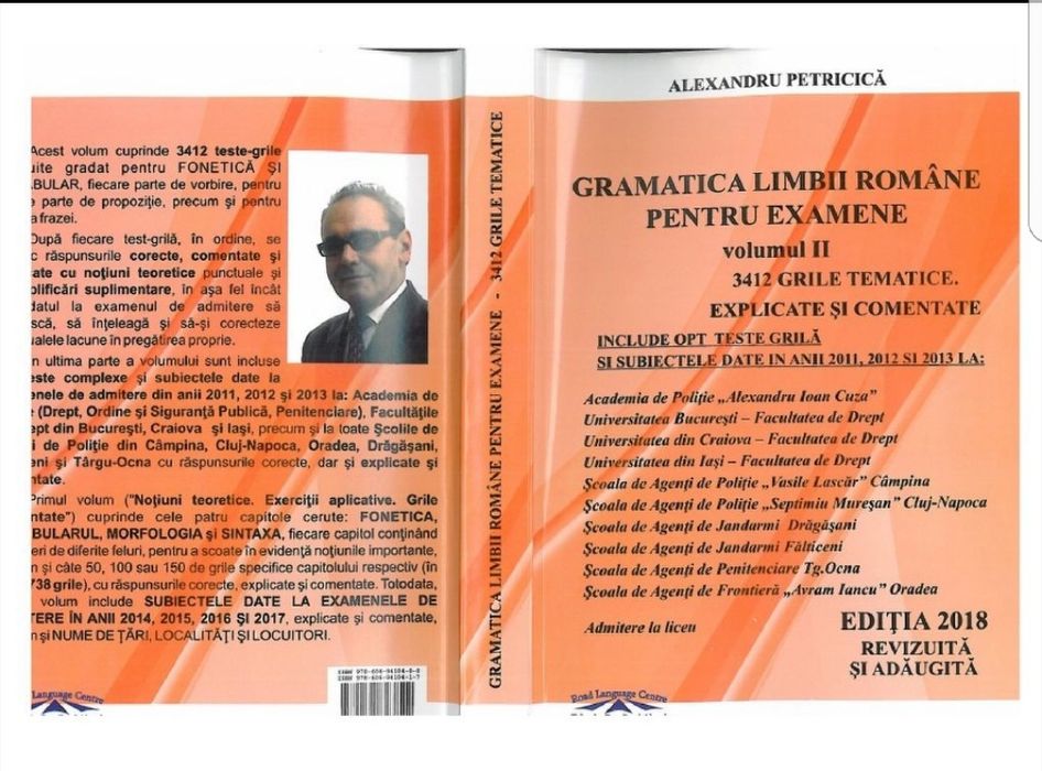 Teste si gramatica admitere plus caiete de la pregatire