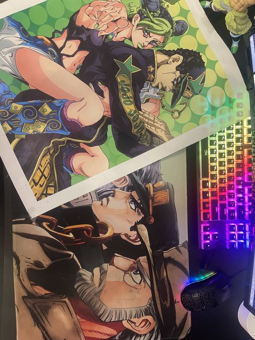 Коврик для мыши по аниме Джоджо + в подарок постер