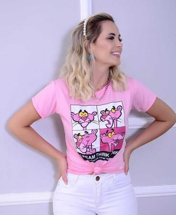 Дамски тениски с принт 12 модела XS-4XL