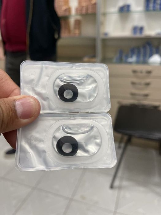 Линзы чёрные Halloween