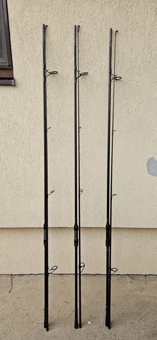 3 Lansete Hakuyo MTX Black Edition 3.6m + 3 mulinete Okuma CB60