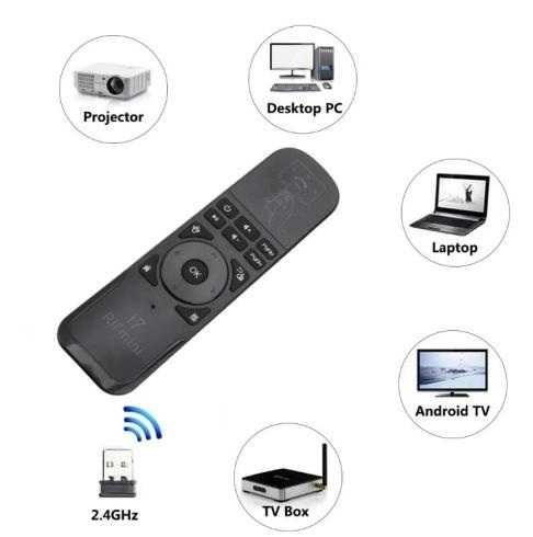 RiiI7 FlyAirMouse SmartTV ВъздушнаМишка Жироскоп TVBox PC MAC PS3 XBOX