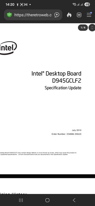 Rezervat PLACA Baza Intel D945GCLF2 mini pc Sata Pci Ide Procesor Intel