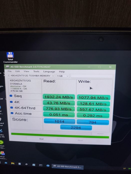 Ssd Toshiba 512gb 99%
