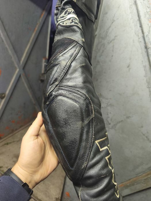 Кожено мото яке FLM