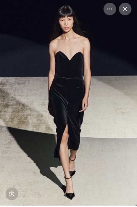 Бархатное платье Zara