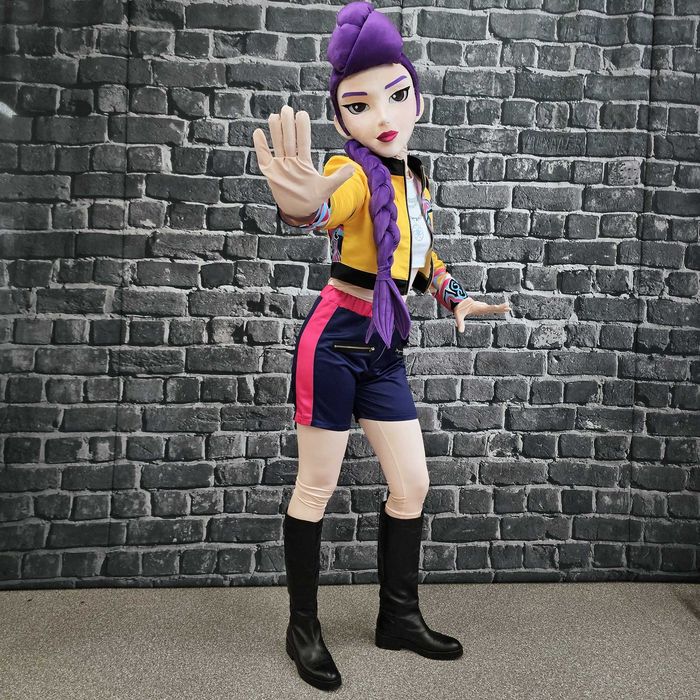 Costum mascotă anime Rumi Kpop Demon Hunters 3D cyber girl premium