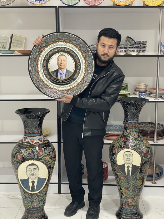 rasm tushurilgan laganlar