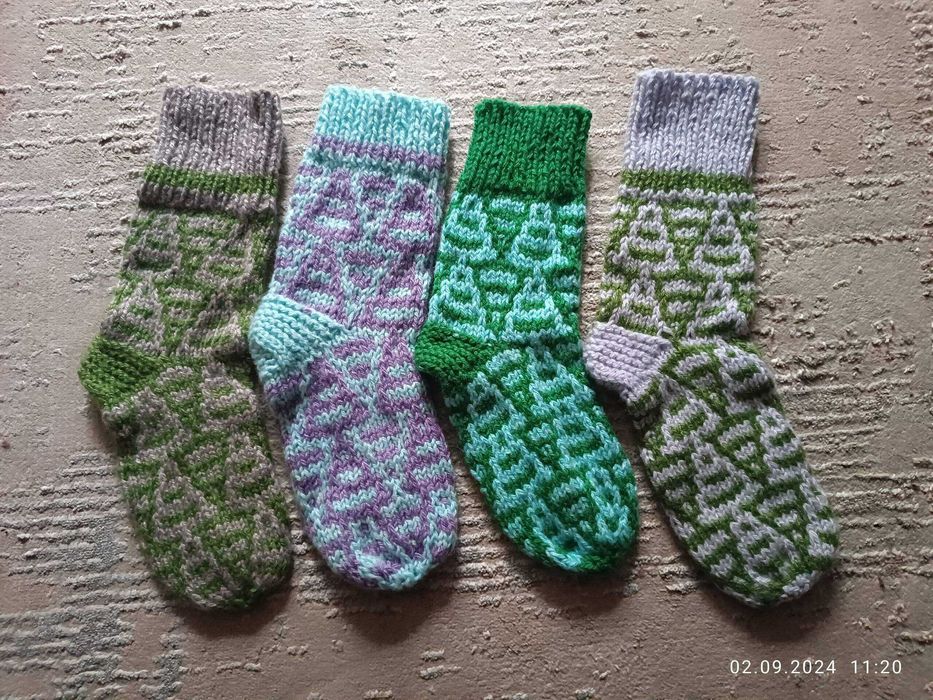 Носки вязаные взрослые
