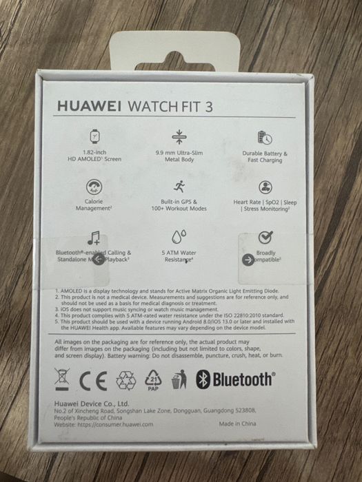 Часы Huawei watch fit 3