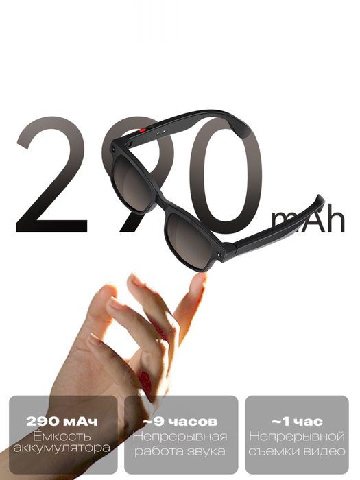 Новые Умные AI-очки с камерой и Bluetooth