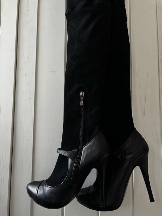 Чизми естествена кожа