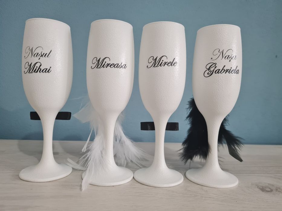Pahare nuntă si botez personalizate
