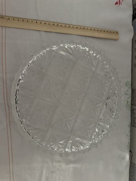 Хрусталь тарелка подставка