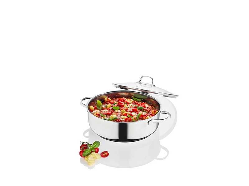 НОВА! Касерола Ø28см – стил и здравина – релефно дъно