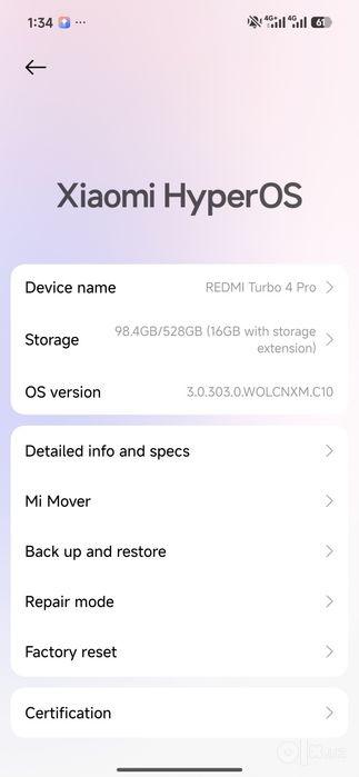 Redmi turbo 4 pro