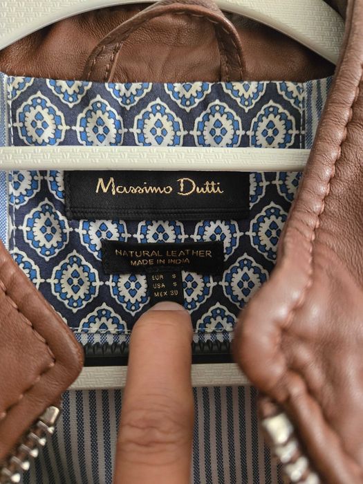 Кожанная куртка Massimo Dutti