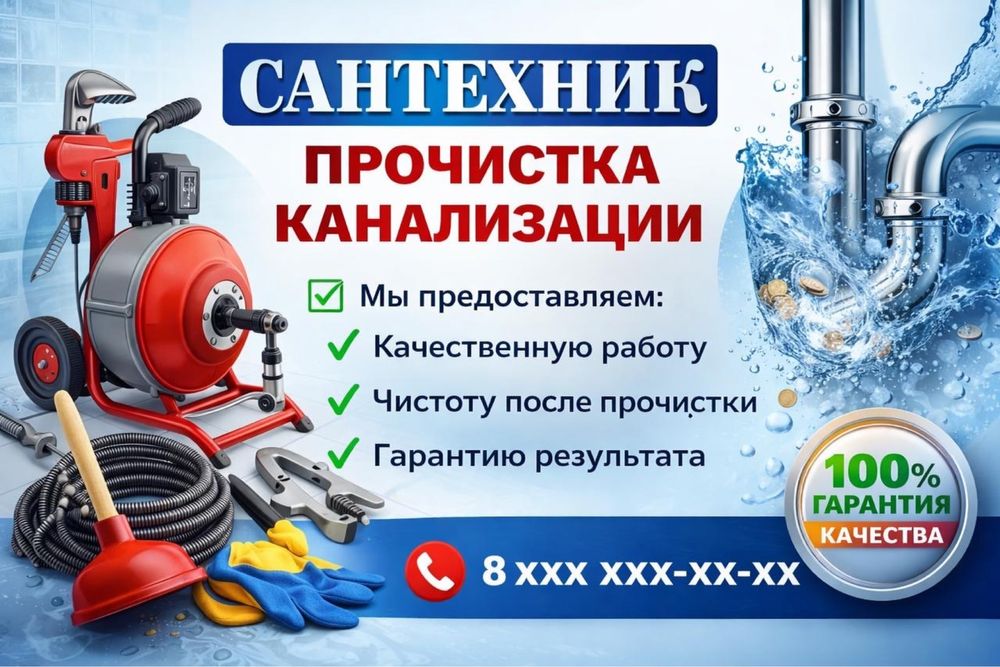 Прочистка канализации выезд в районы