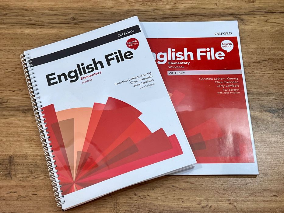 Учебники English File Elementary 4 издание Супер качество
