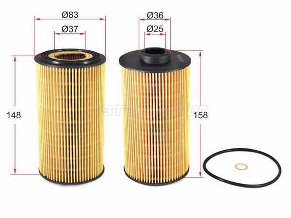 Фильтр масляный (картридж) BMW 5 E34/E39/7 E38/X5 E53 M60/M62 Bmw 520