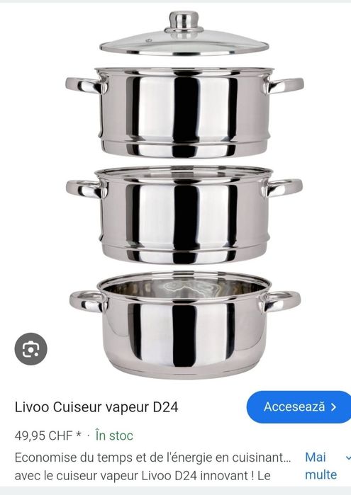 Set oale  gătit la aburi Livoo