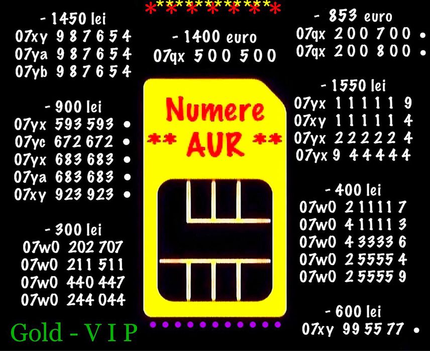 NumereVipGoldNumarAur.07xy2OO7OO