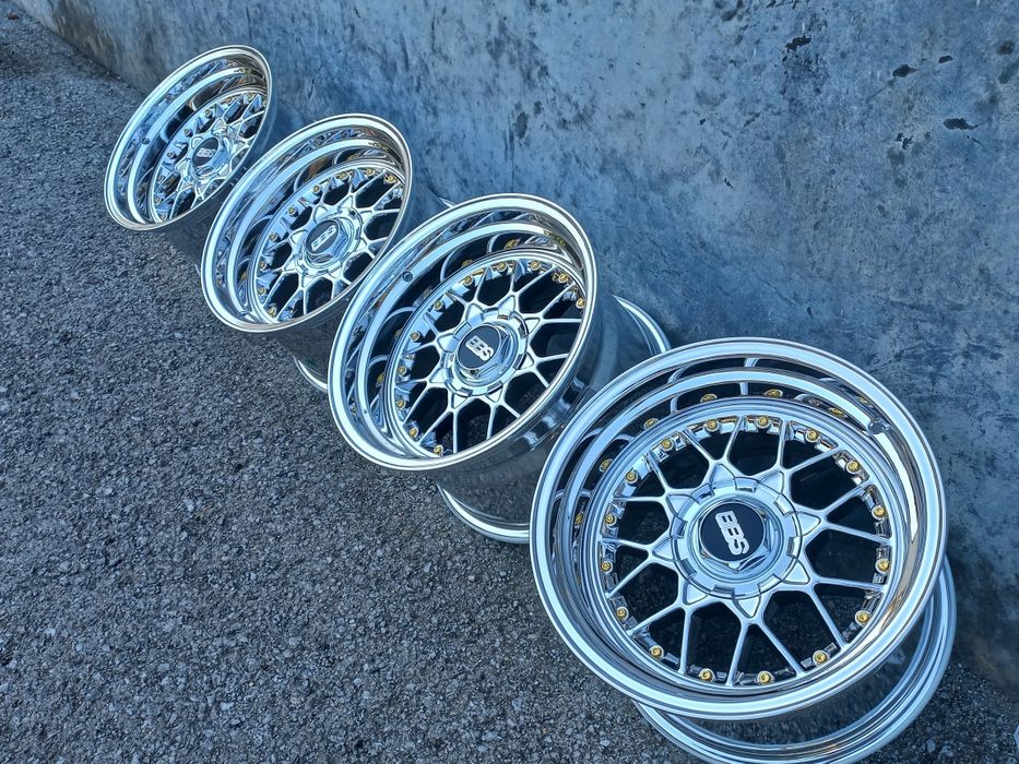 16"4х100 Bbs Fm3 Chrome 9-10j et15-12 Bmw E30 Golf 2 3...Чисто Нови..