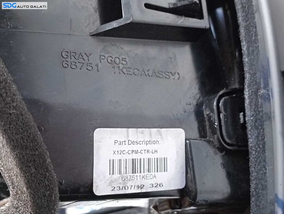 Gura Grila Grile Aer Aerisire Ventilatie Centrala Bord Nissan Juke 1.5 DCI 2010 - 2014 Cod X12C-CPM-CTR-LH 68751-1KEOA 68750-1KEOA [M4290]