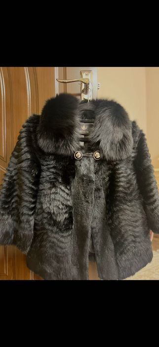 Шубка из кролика короткая