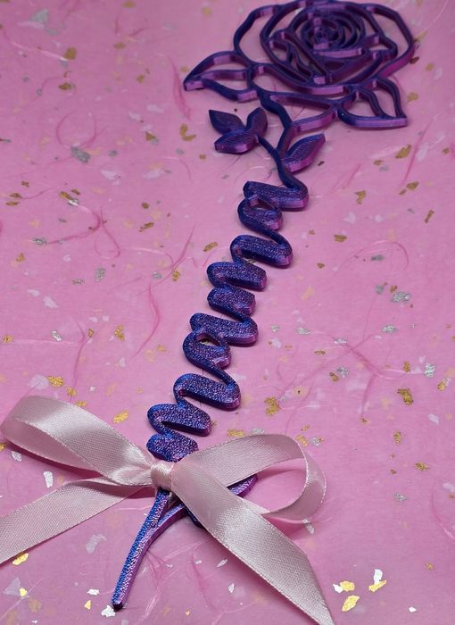 Cadou 8 Martie "Trandafir mama" printat 3D