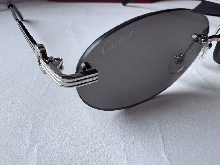 Ochelari de soare Cartier Oval-Rimless CT0579S 145, Noi