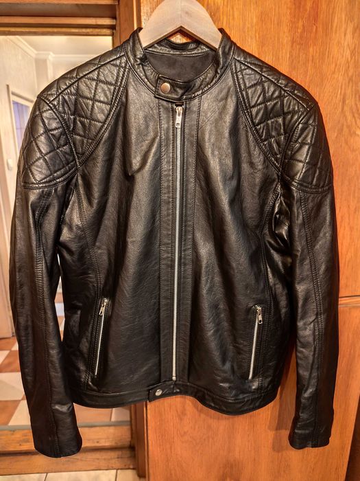 Jacheta geaca de piele 50 L bomber Atelier Torino NOUA piele naturala