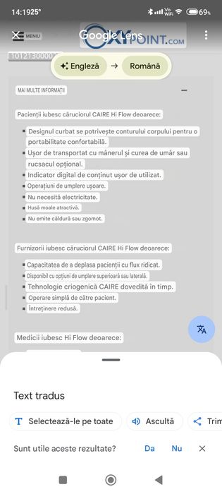 Concentrator oxigen portabil CAIRE