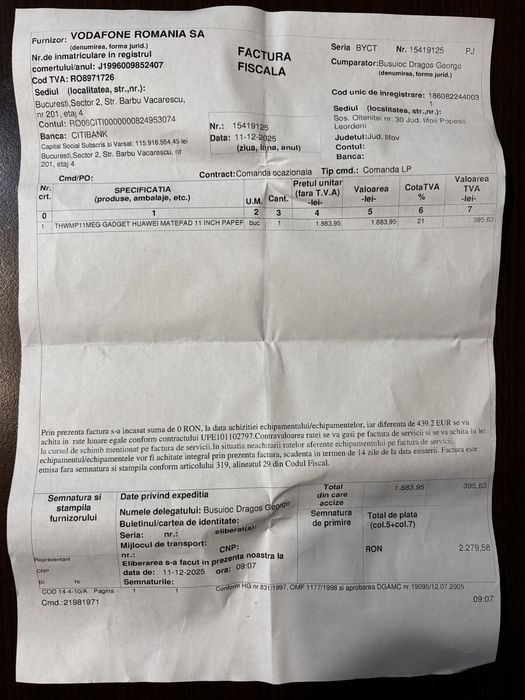 Huawei MatePad 11.5 sigilat!