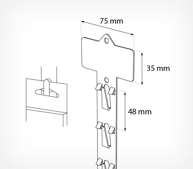 Подвесная пластиковая лента TR