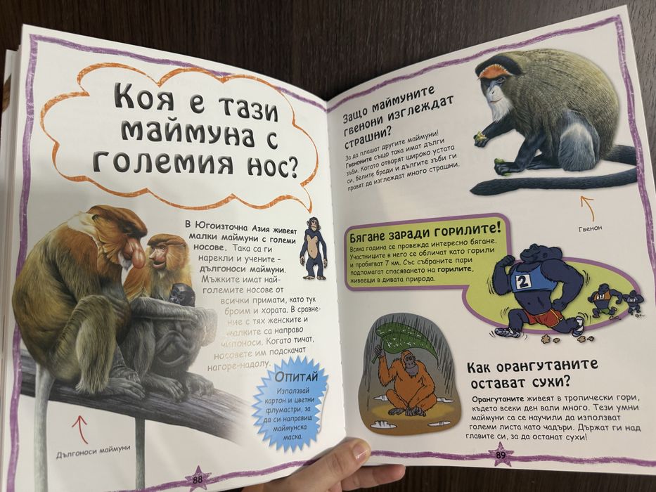 Детска енциклопедия Моите забавни книги с въпроси и отговори за почти
