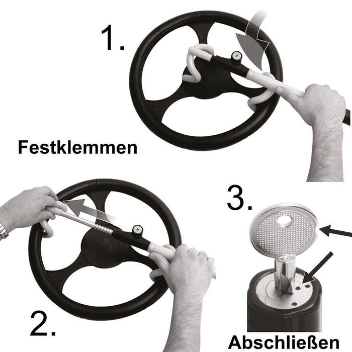 Antifurt auto pentru volan tip Elefant, Carpoint, 46cm