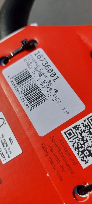 Ghidon ERGOTEC Riser Bar 70mm, latime 780mm