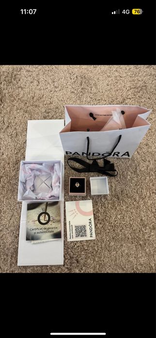 Pandantiv Pandora placat cu aur roz 14k